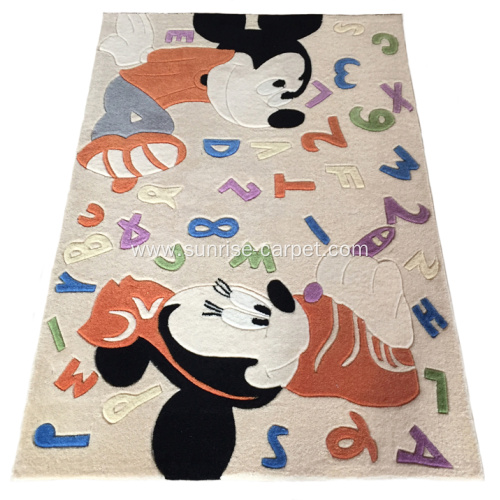 Hand Tufted Carpet with Disney Design